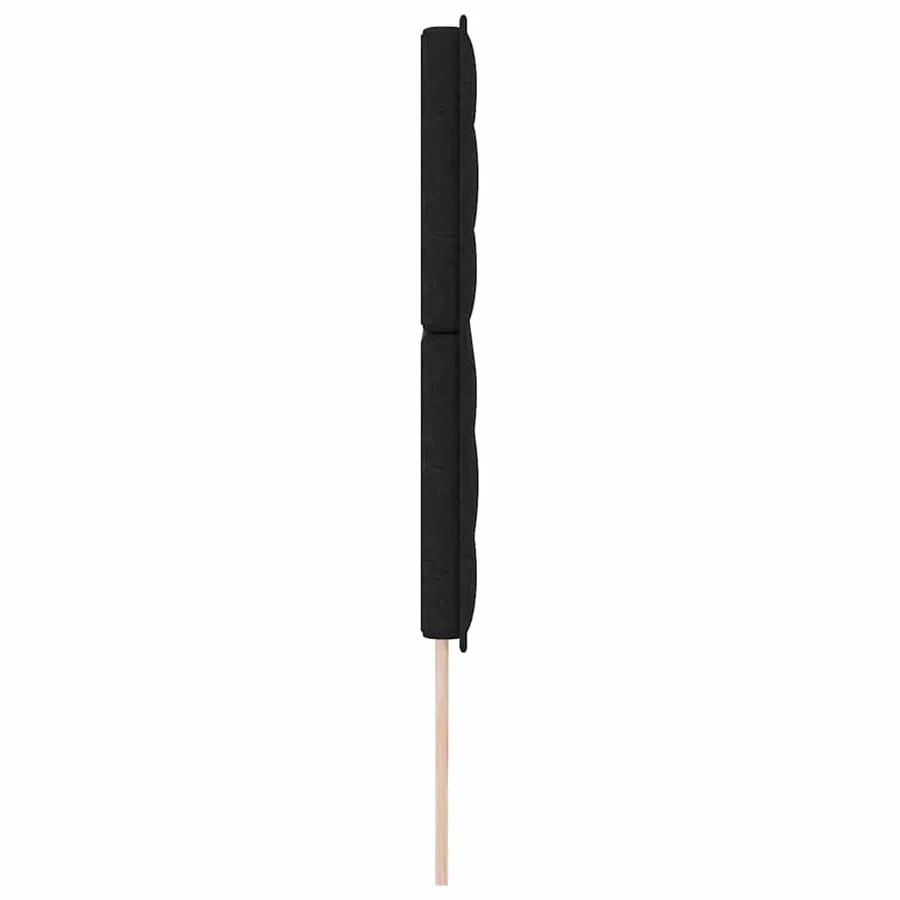 Tête de lit LED avec bandes LED Noir 200 cm tissu - 6