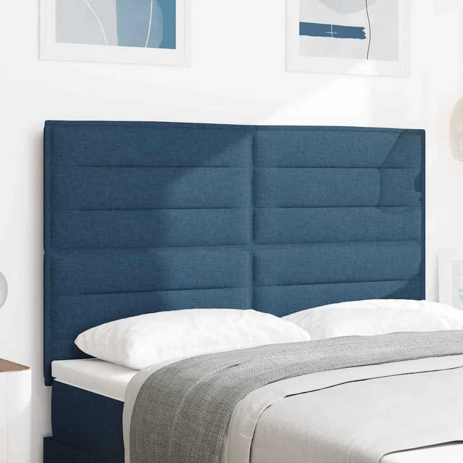 Tête de lit Bleu 144 cm tissu