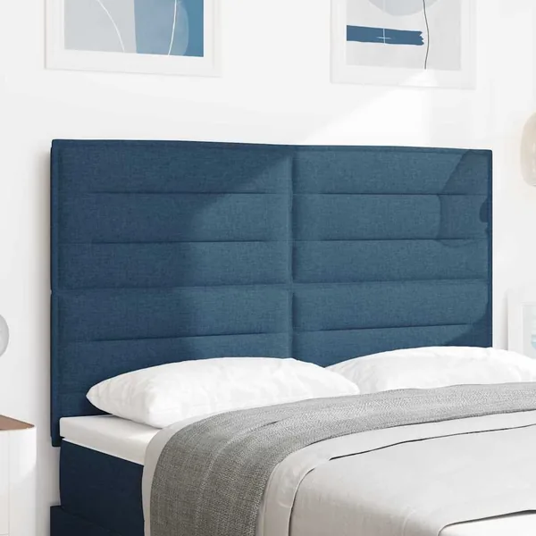 Tête de lit Bleu 144 cm tissu