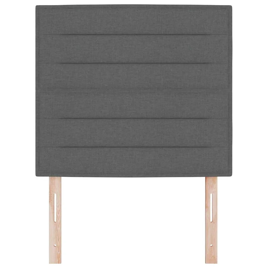 Tête de lit LED avec bandes LED Gris foncé 80 cm tissu - 5