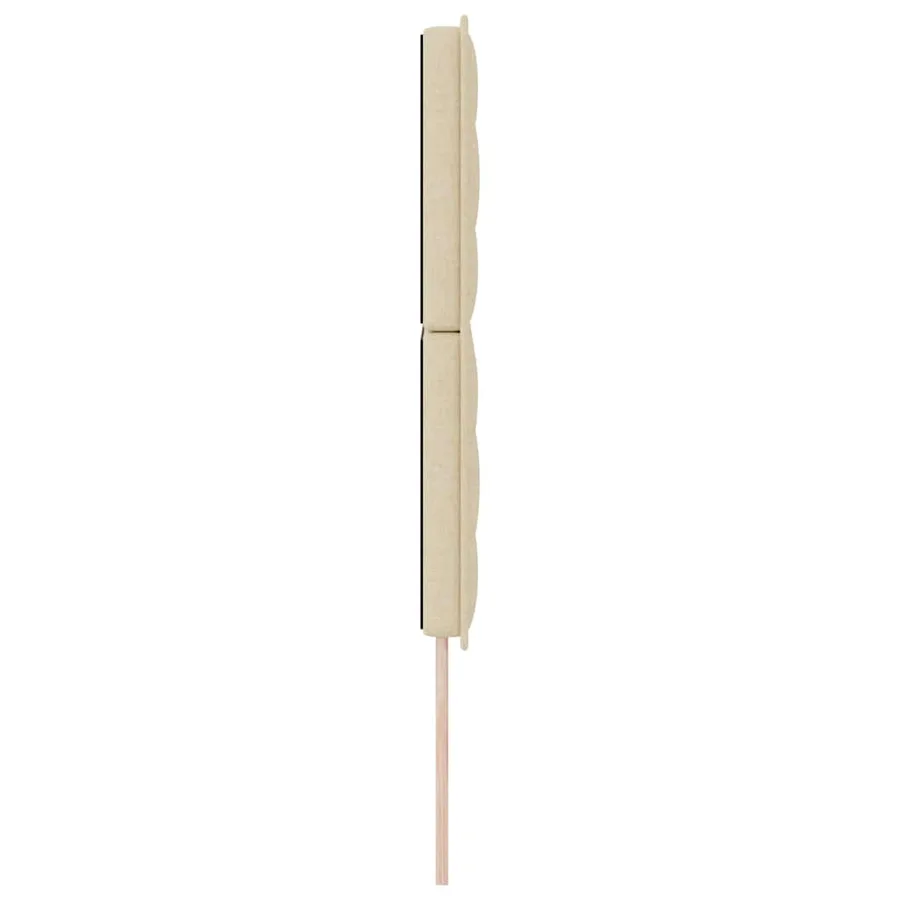 Tête de lit LED avec bandes LED Crème 144 cm tissu - 6