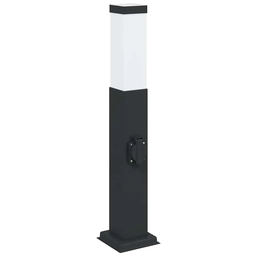 Borne lumineuse avec sortie 50 cm Noir IP44 - 2