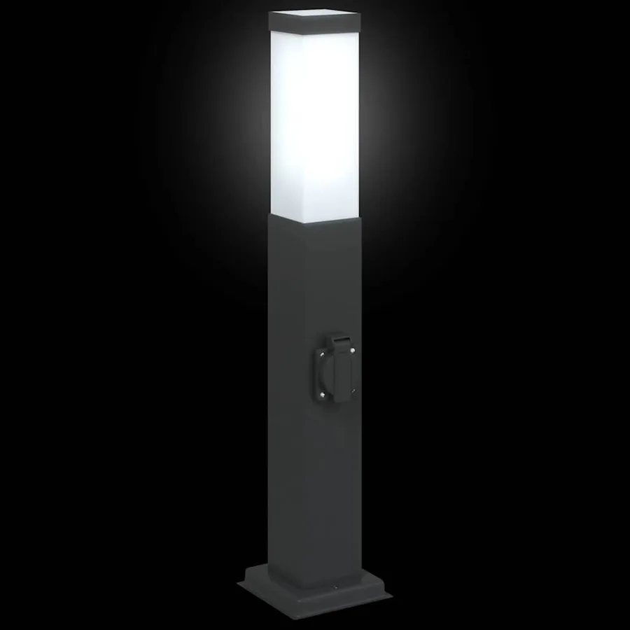 Borne lumineuse avec sortie 50 cm Noir IP44 - 6