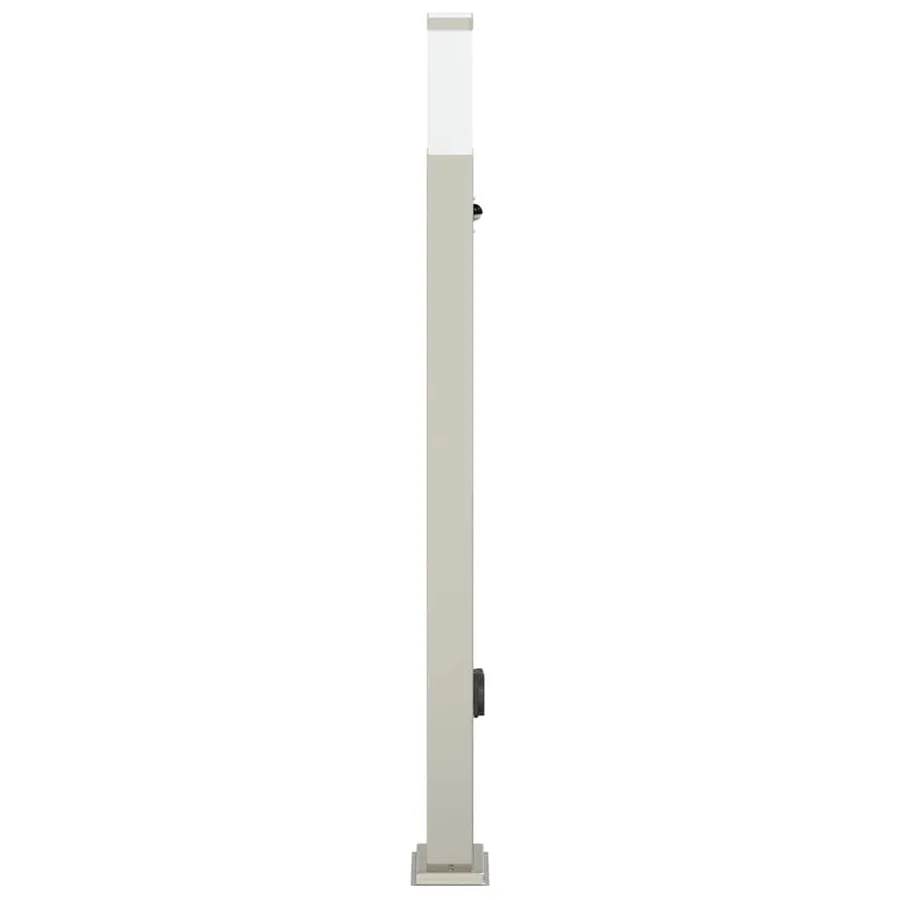 Borne lumineuse avec détecteur et prise 110 cm acier inoxydable IP44 - 4