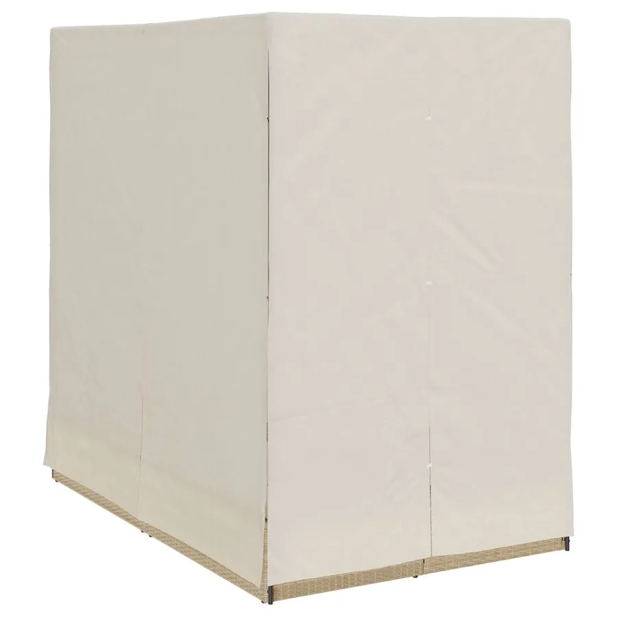 Transat double Réglable Beige 205 x 129 x 200 cm polyrotin - 4