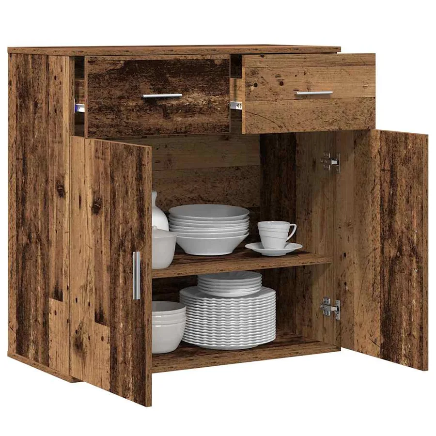 Buffet Bois ancien 78 x 38 x 80 cm Bois d'ingénierie - 3