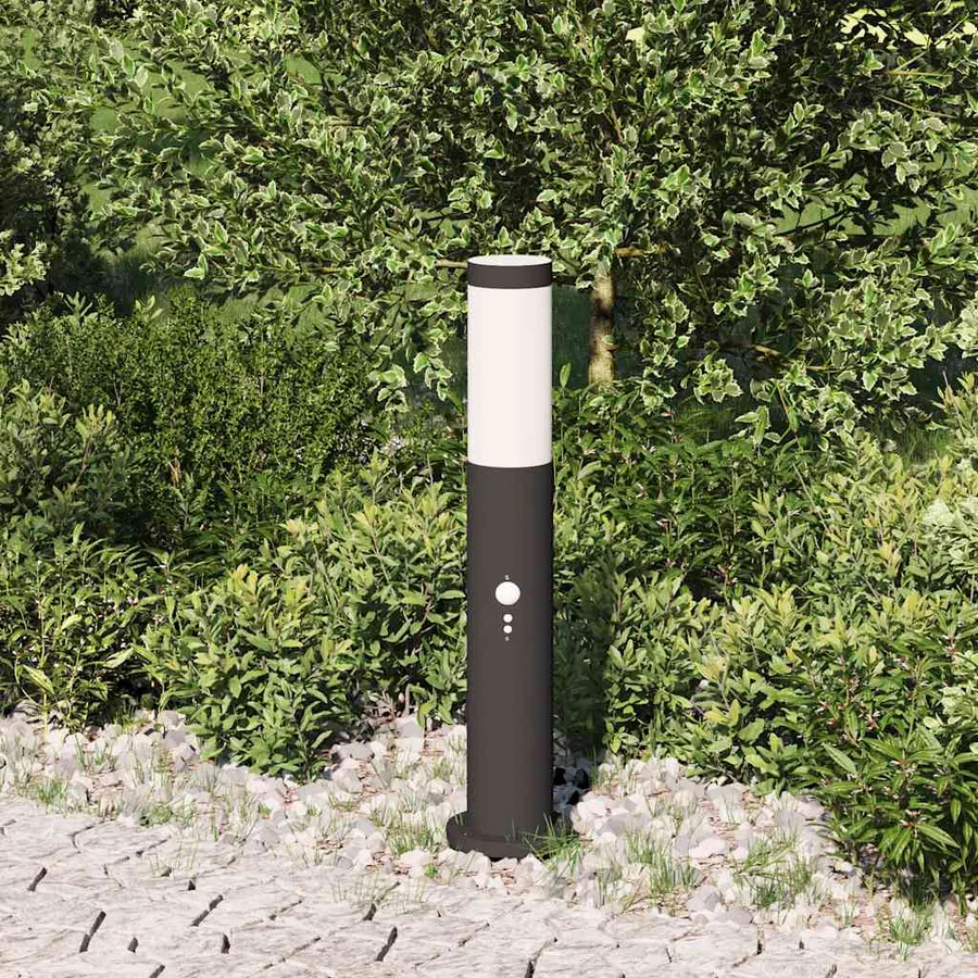 Borne lumineuse avec détecteur 50 cm en acier inoxydable IP44 - 3