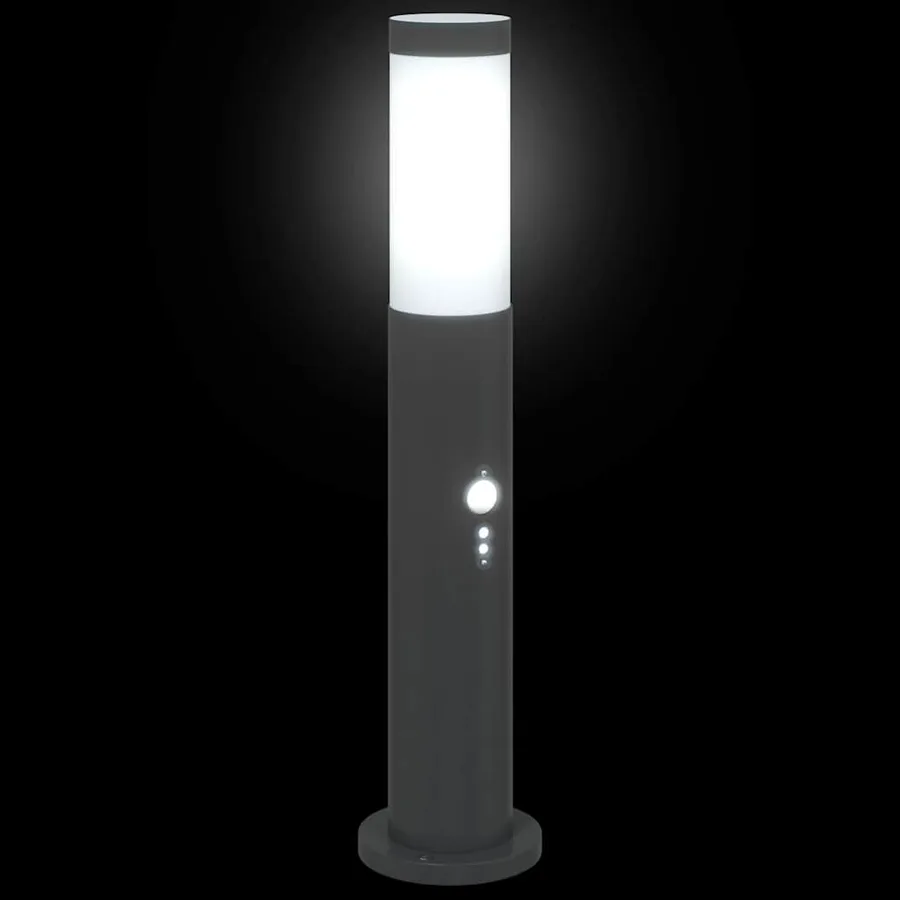 Borne lumineuse avec détecteur 50 cm en acier inoxydable IP44 - 6