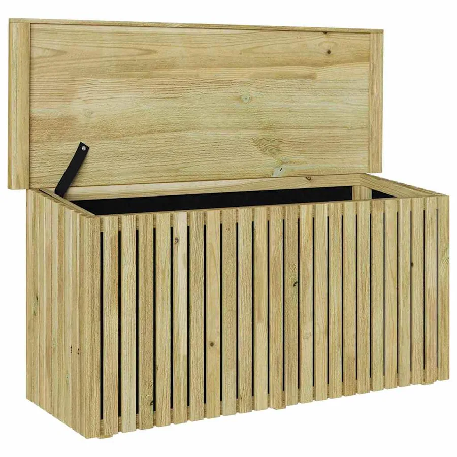 Boîte de Rangement de Jardin Naturel 119 x 44 x 58,5 cm - 4