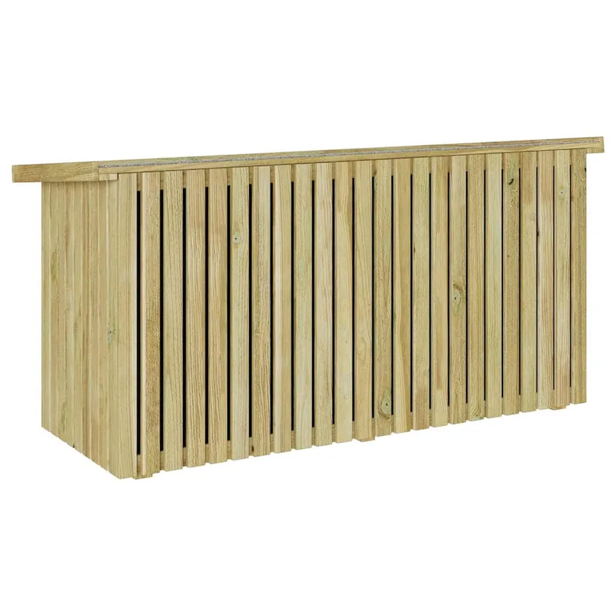 Boîte de Rangement de Jardin Naturel 119 x 44 x 58,5 cm - 7