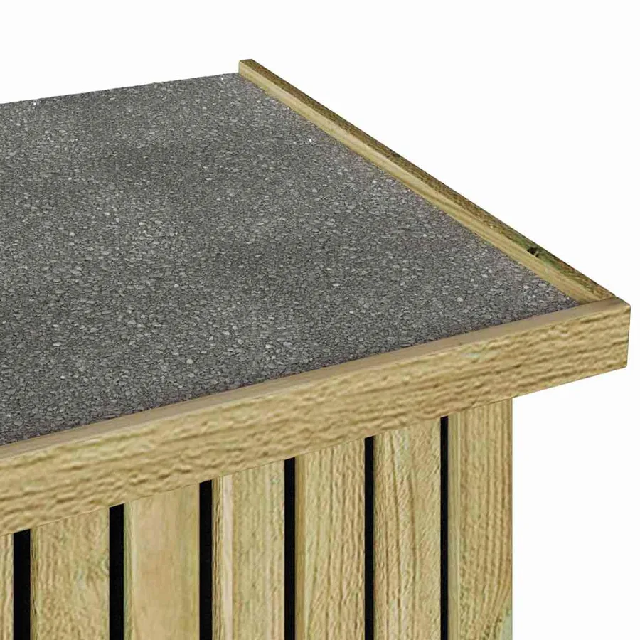 Boîte de Rangement de Jardin Naturel 119 x 44 x 58,5 cm - 8