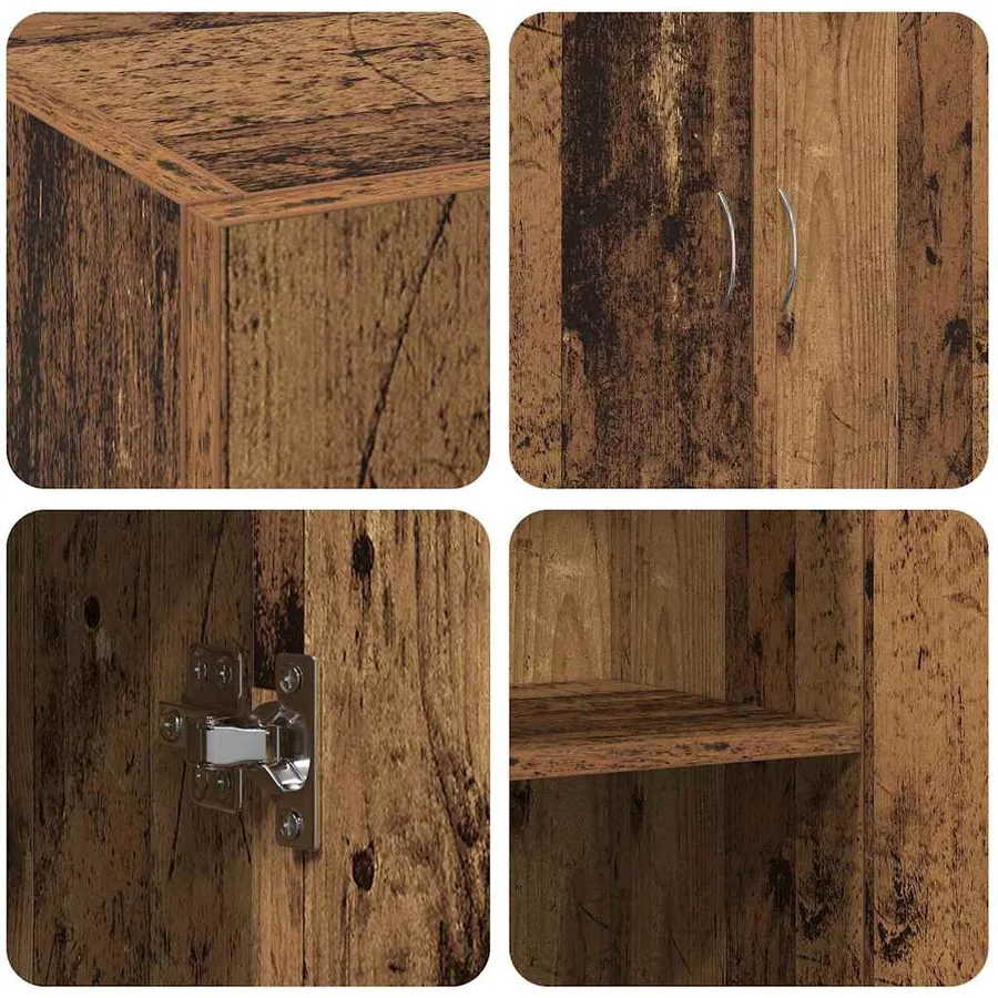 Cabinet de Bureau Bois ancien 70 x 32 x 77.5 cm - 9