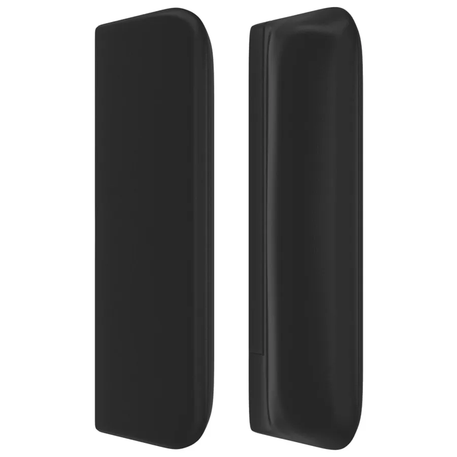 Tête de lit avec oreilles Noir 147x16x78/88 cm Similicuir - 4