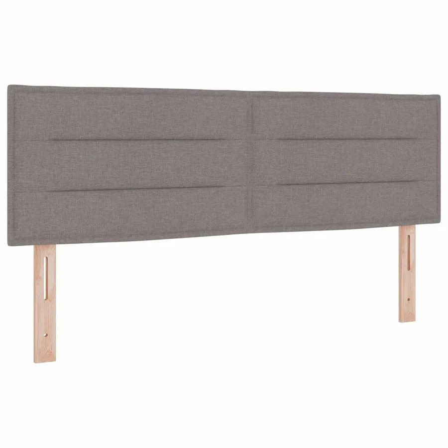Tête de lit LED avec bandes LED Taupe 144 cm tissu - 2