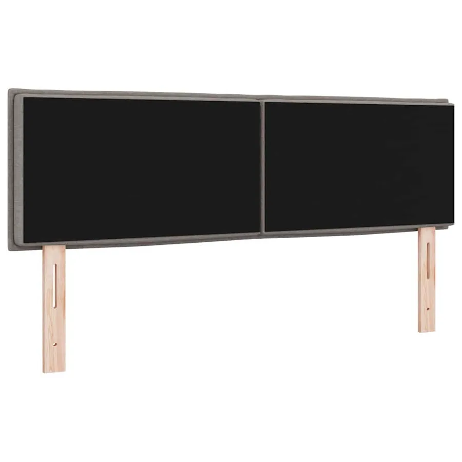 Tête de lit LED avec bandes LED Taupe 144 cm tissu - 7