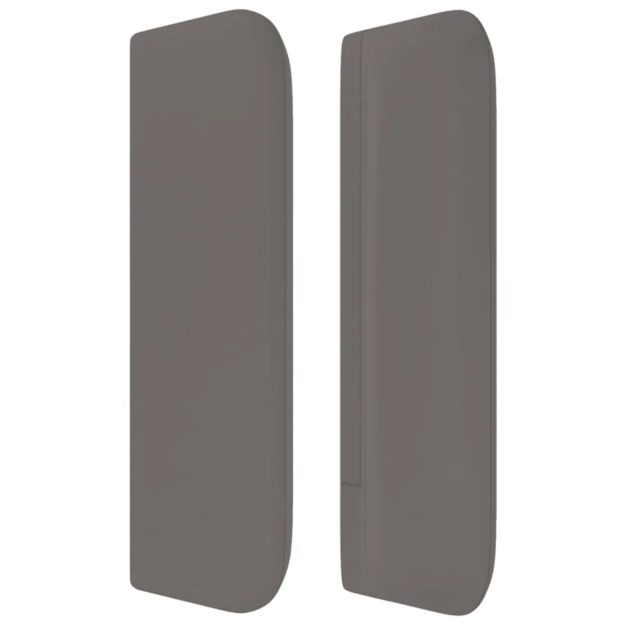 Tête de lit avec oreilles Gris 183x16x78/88 cm Similicuir - 4