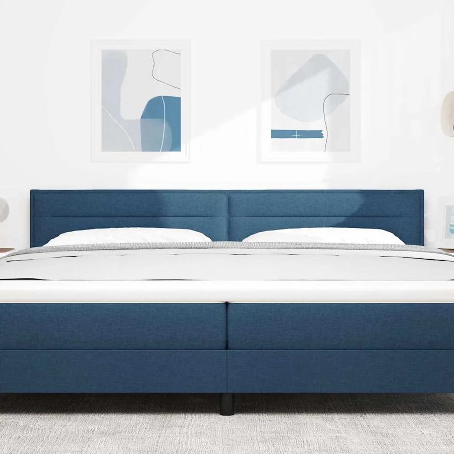 Tête de lit LED avec bandes LED Bleu 200 cm tissu - 3