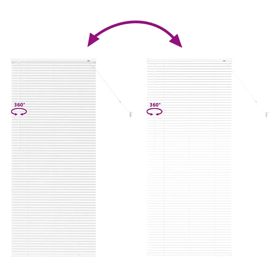 Stores vénitiens Blanc 175 x 75 cm Aluminium - 11