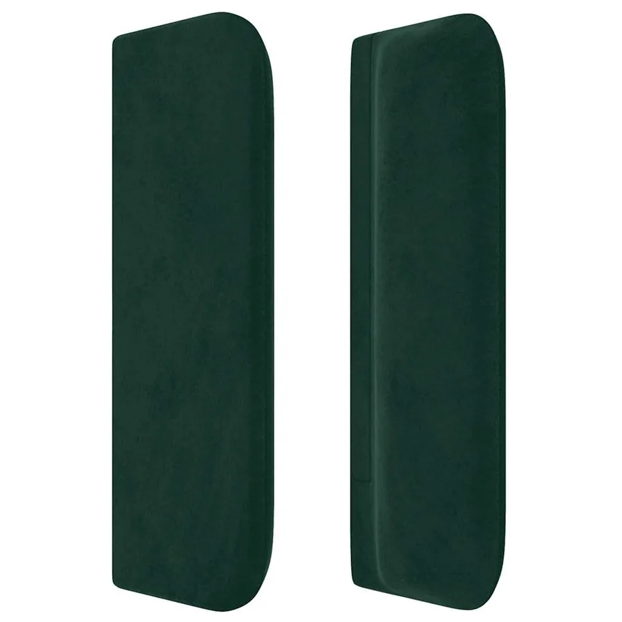 Tête de lit avec oreilles Vert foncé 103x16x78/88 cm Velours - 4