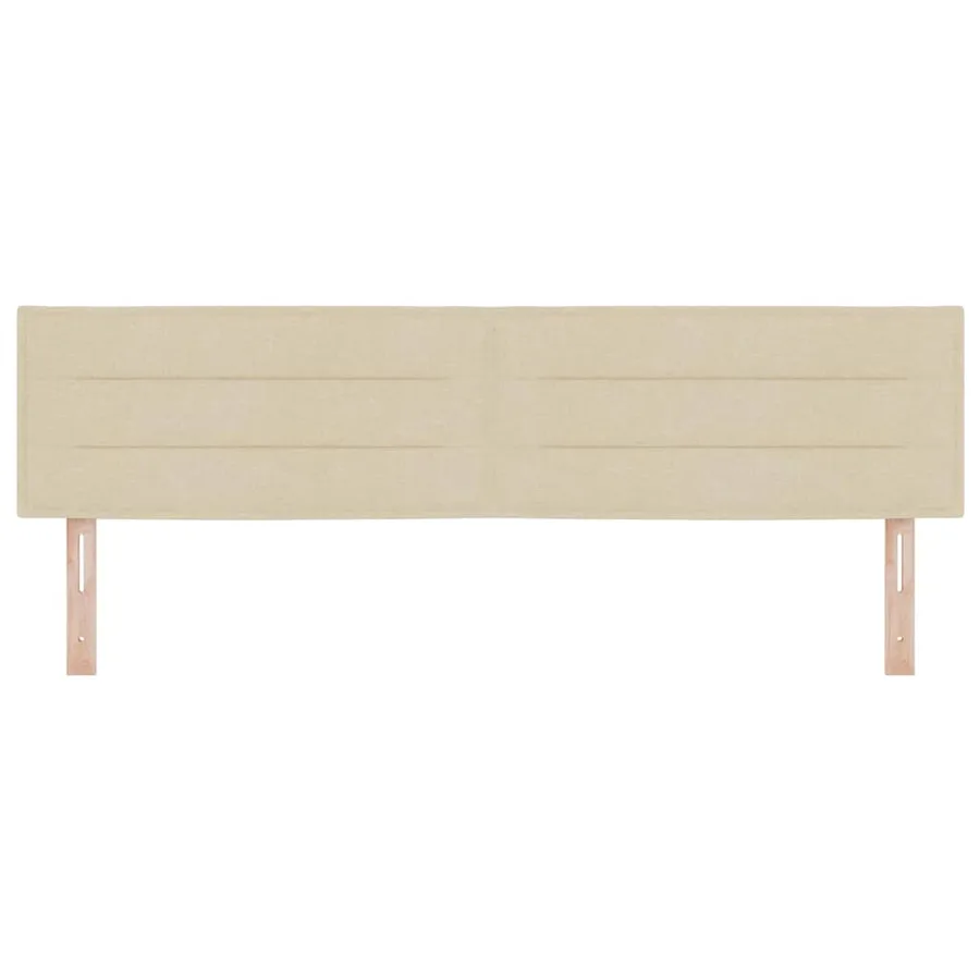 Tête de lit LED avec bandes LED Crème 180 cm tissu - 5