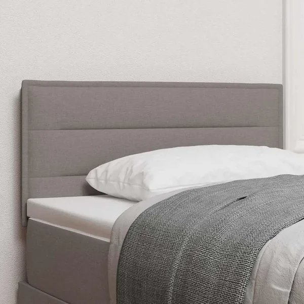 Tête de lit LED avec bandes LED Taupe 80 cm tissu