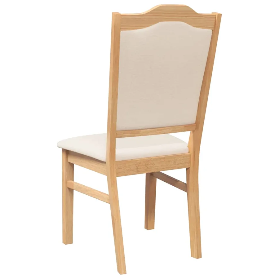 Chaises de salle à manger avec coussins (2 pcs) bois massif caoutchouc - 7