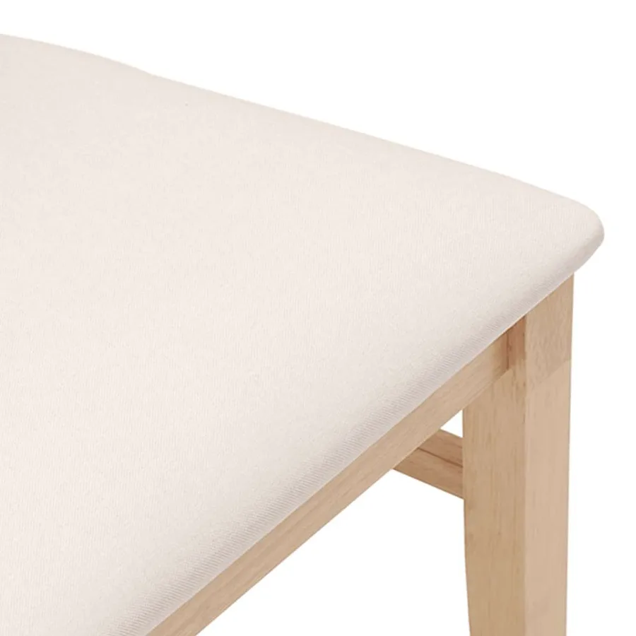 Chaises de salle à manger avec coussins (2 pcs) bois massif caoutchouc - 8