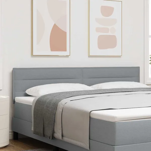 Tête de lit Gris clair 180 cm tissu
