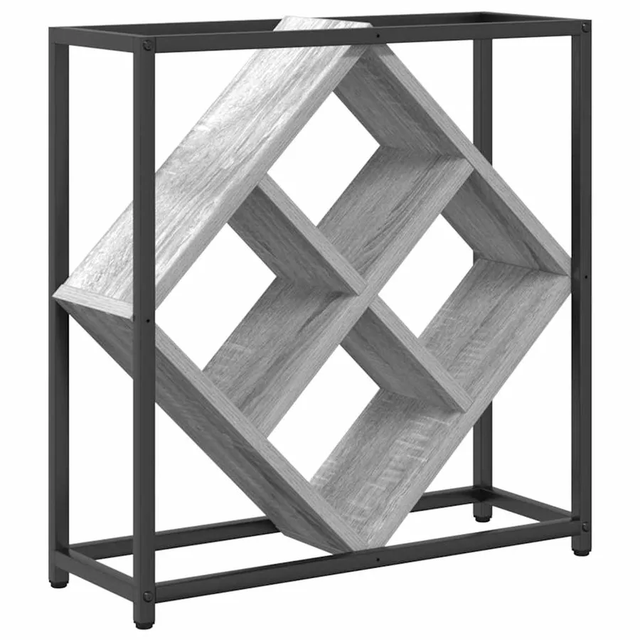 Étagère à vin Gris Sonoma 51 x 18 x 52,5 cm Bois d'ingénierie - 5