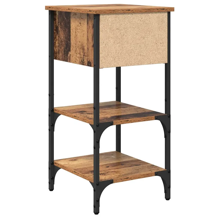 Cabinet de chevet avec tiroir 2 pcs Marron 33,5 x 36 x 70 cm - 9
