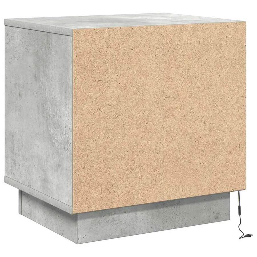 Cabinet de chevet 2 pcs Gris béton 44 x 34,5 x 45 cm - 10