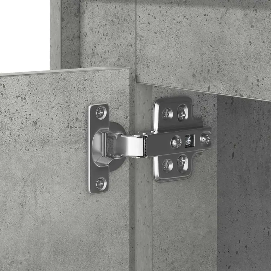 Cabinet de chevet 2 pcs Gris béton 44 x 34,5 x 45 cm - 13