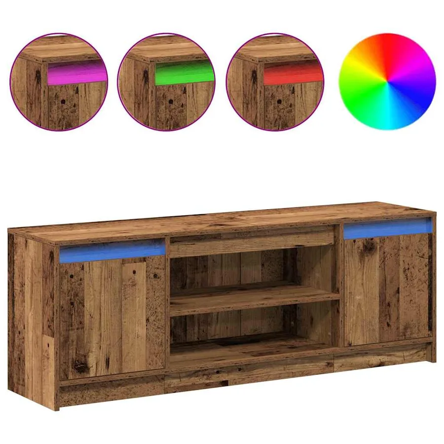 Unites TV Marron 139,5 x 34 x 50 cm Bois d'ingénierie - 4
