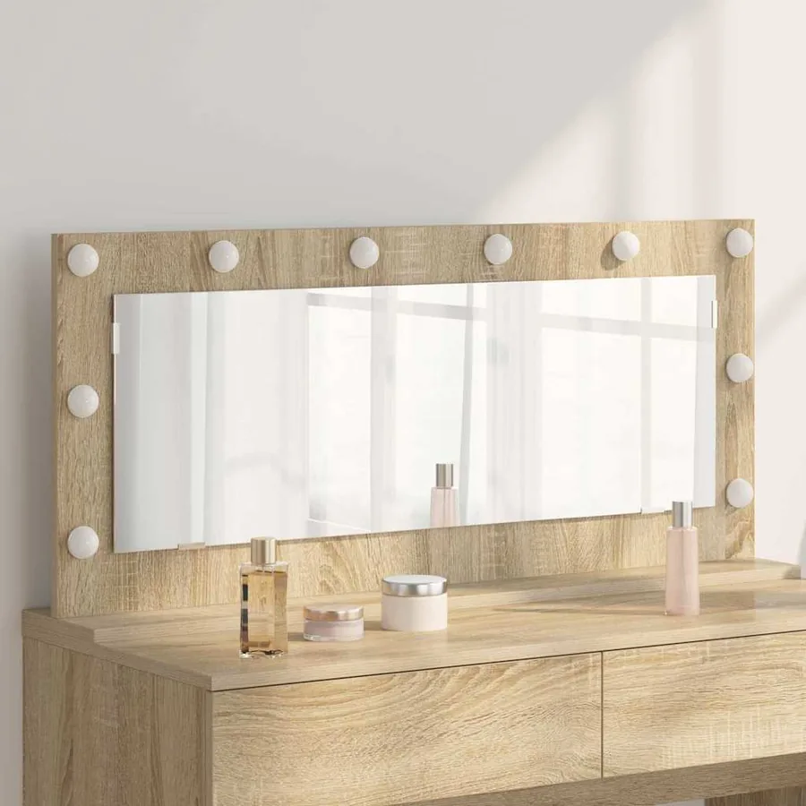 Miroir de vanité Rectangulaire Chêne Sonoma 100 x 45 x 18 cm
