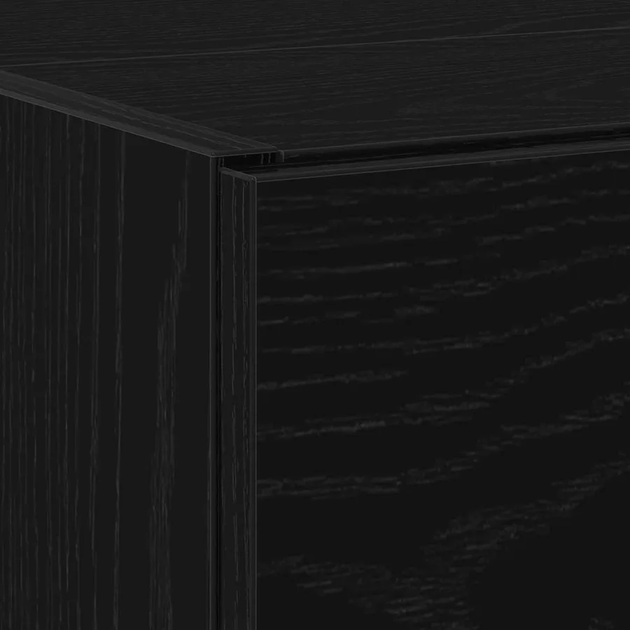 Cabinet de salle de bain avec tiroir Chêne noir 59 x 37 x 59 cm - 8