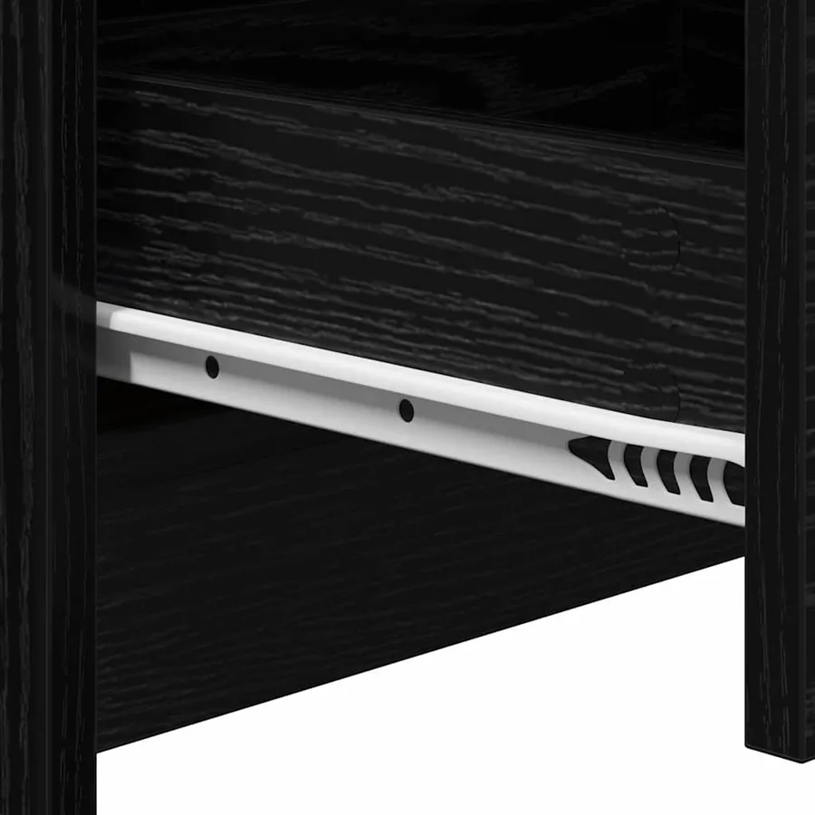 Cabinet de chevet Chêne noir 38 x 34 x 61 cm Bois d'ingénierie - 12