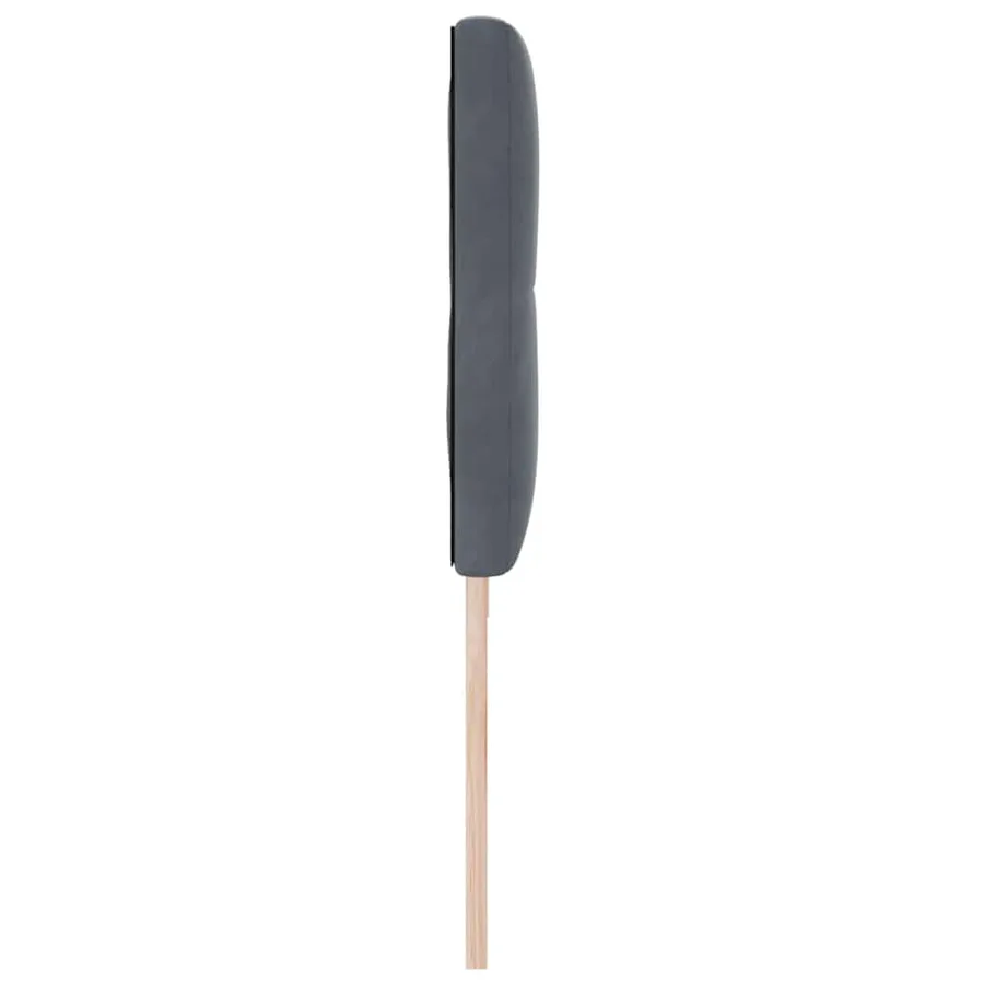 Tête de lit LED avec bandes LED Gris 200 cm Velours - 6