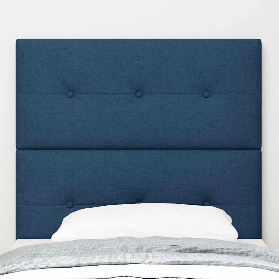 Tête de lit réglable en hauteur Bleu 80 cm tissu - 3