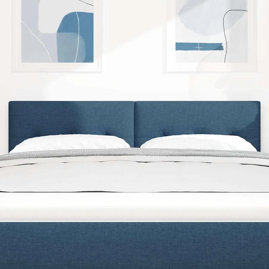 Tête de lit LED avec bandes LED Bleu 160 cm tissu - 3