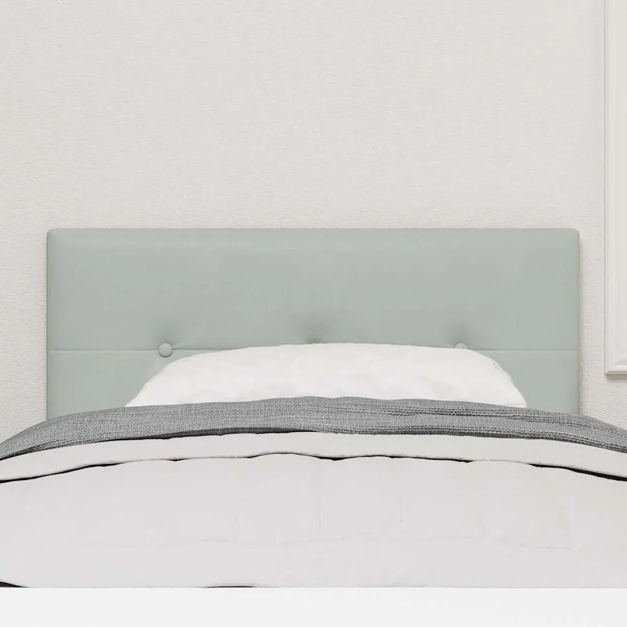 Tête de lit LED avec bandes LED Gris clair 90 cm Velours - 3