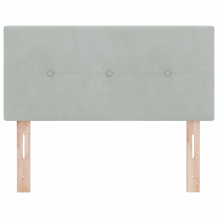 Tête de lit LED avec bandes LED Gris clair 90 cm Velours - 5
