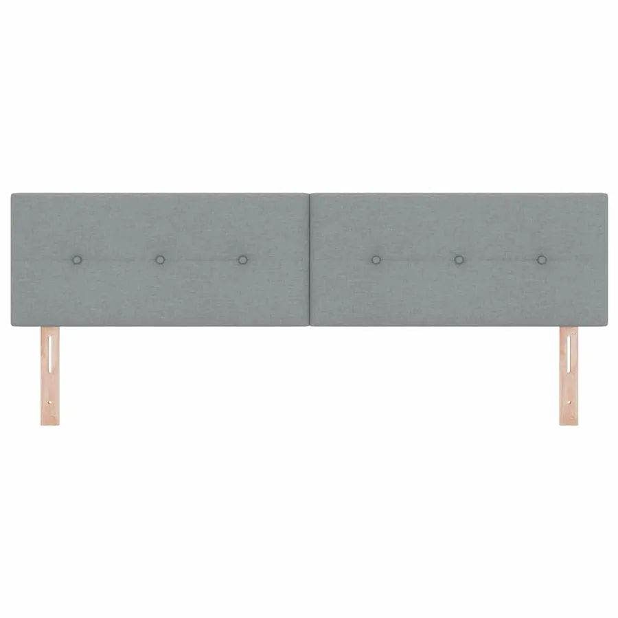 Tête de lit LED avec bandes LED Gris clair 180 cm tissu - 5