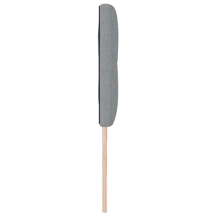 Tête de lit LED avec bandes LED Gris clair 180 cm tissu - 6