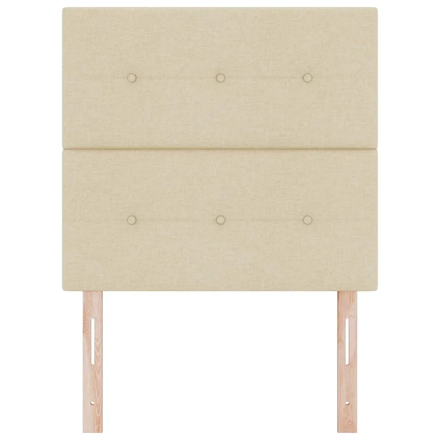 Tête de lit LED avec bandes LED Crème 80 cm tissu - 5