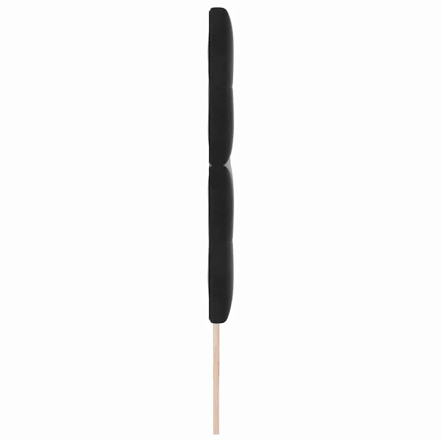 Tête de lit LED avec bandes LED Noir 200 cm Velours - 6