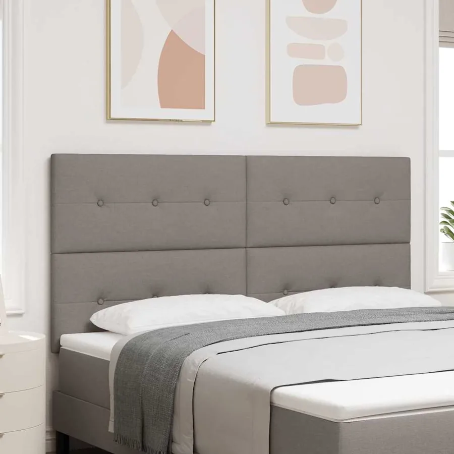 Tête de lit réglable en hauteur Taupe 180 cm tissu
