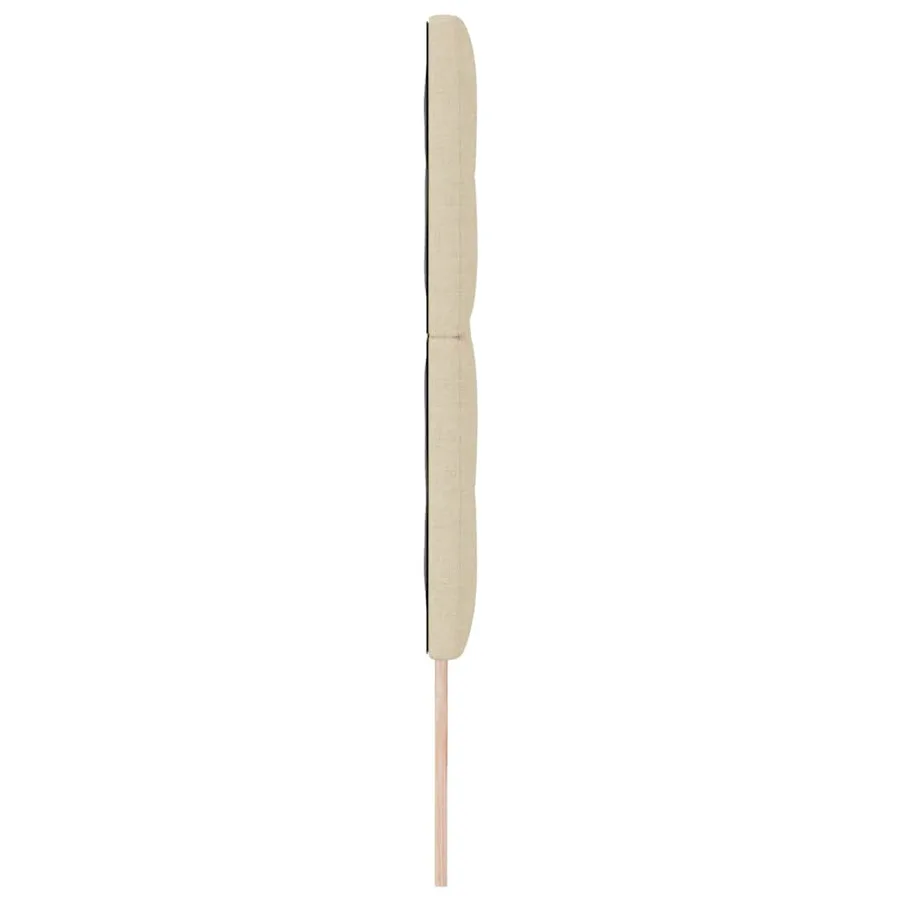 Tête de lit LED avec bandes LED Crème 200 cm tissu - 6