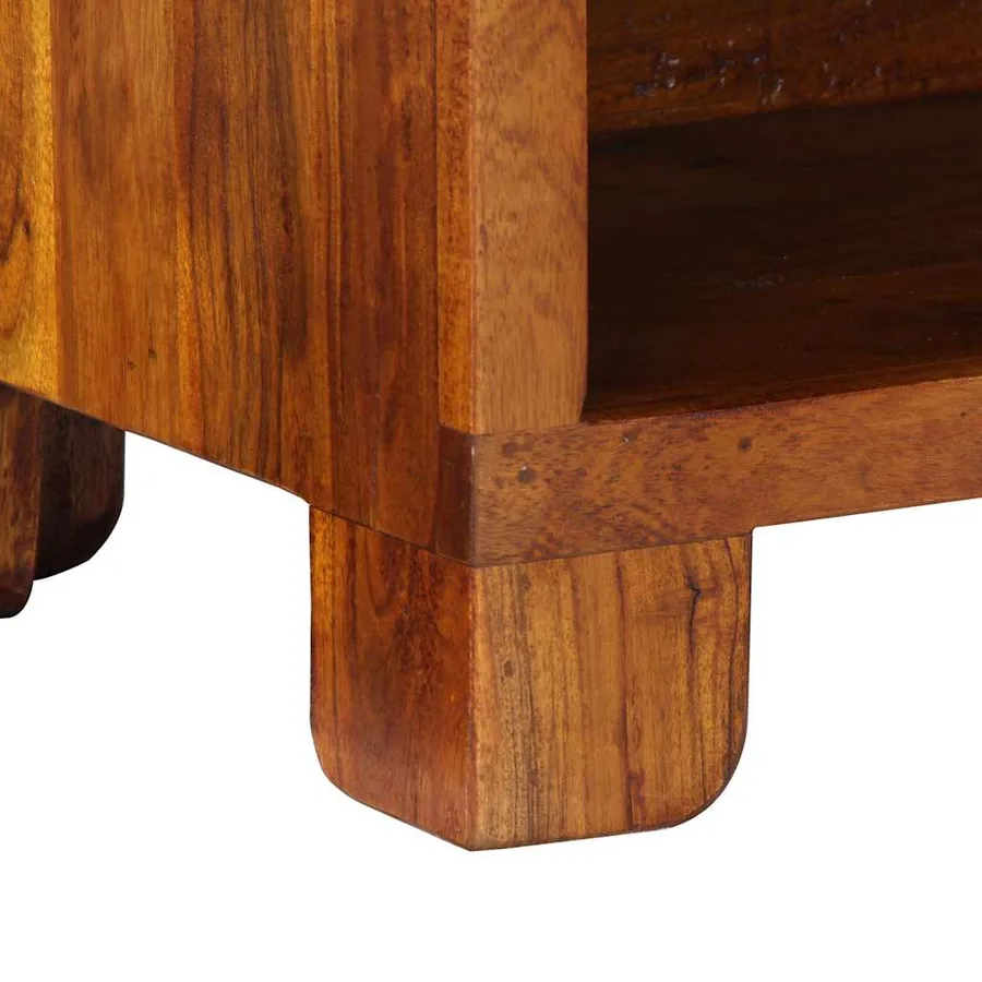 Banc à chaussures avec tiroir Marron miel 100 x 35 x 45 cm - 10