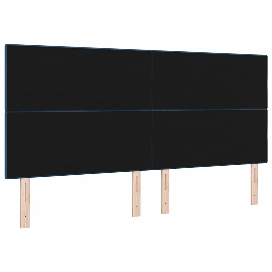Tête de lit réglable en hauteur Bleu 200 cm tissu - 6