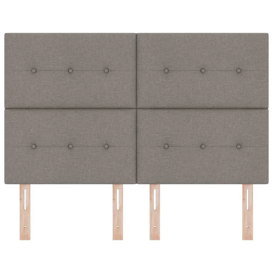 Tête de lit LED avec bandes LED Taupe 144 cm tissu - 5